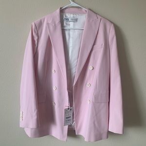 NWT Zara light pink blazer